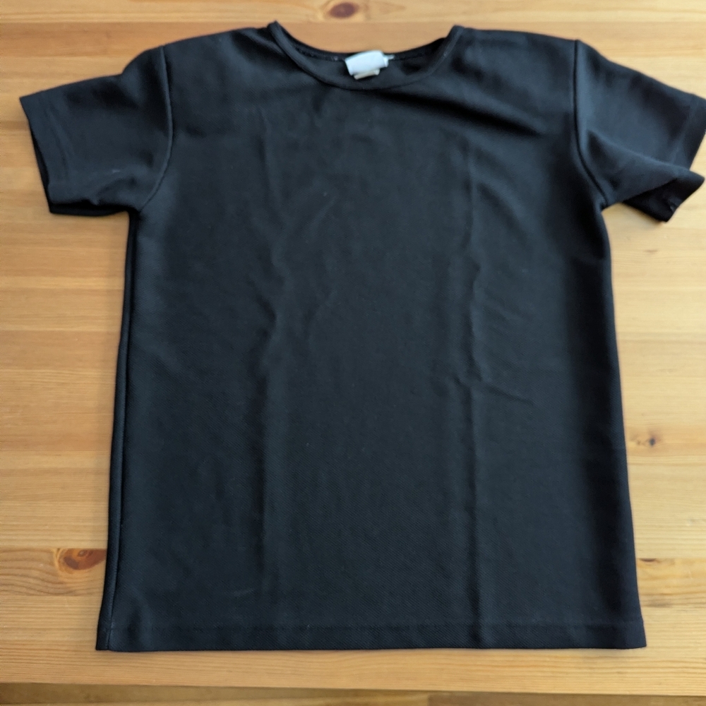 Vintage Black Short Sleeve Top